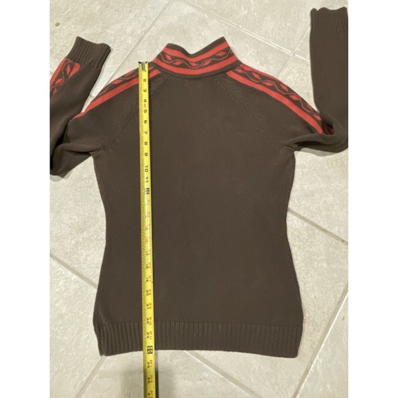 REI Sweater Women's Large Brown‎ Full Zip Knit Cardigan Long Sleeve Outdoors - Picture 3 of 5